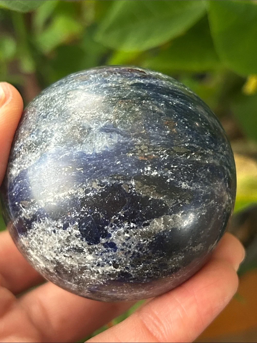 💎 Polished Sodalite Crystal Sphere 56mm